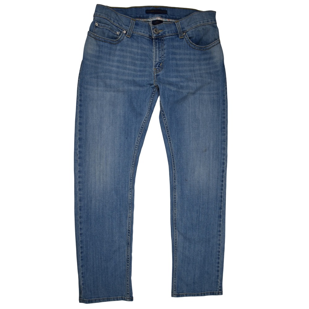 Levi's 542 Pencil Jean Medium Light Blue Denim Flap Pocket Y2K Work Mid Rise 12